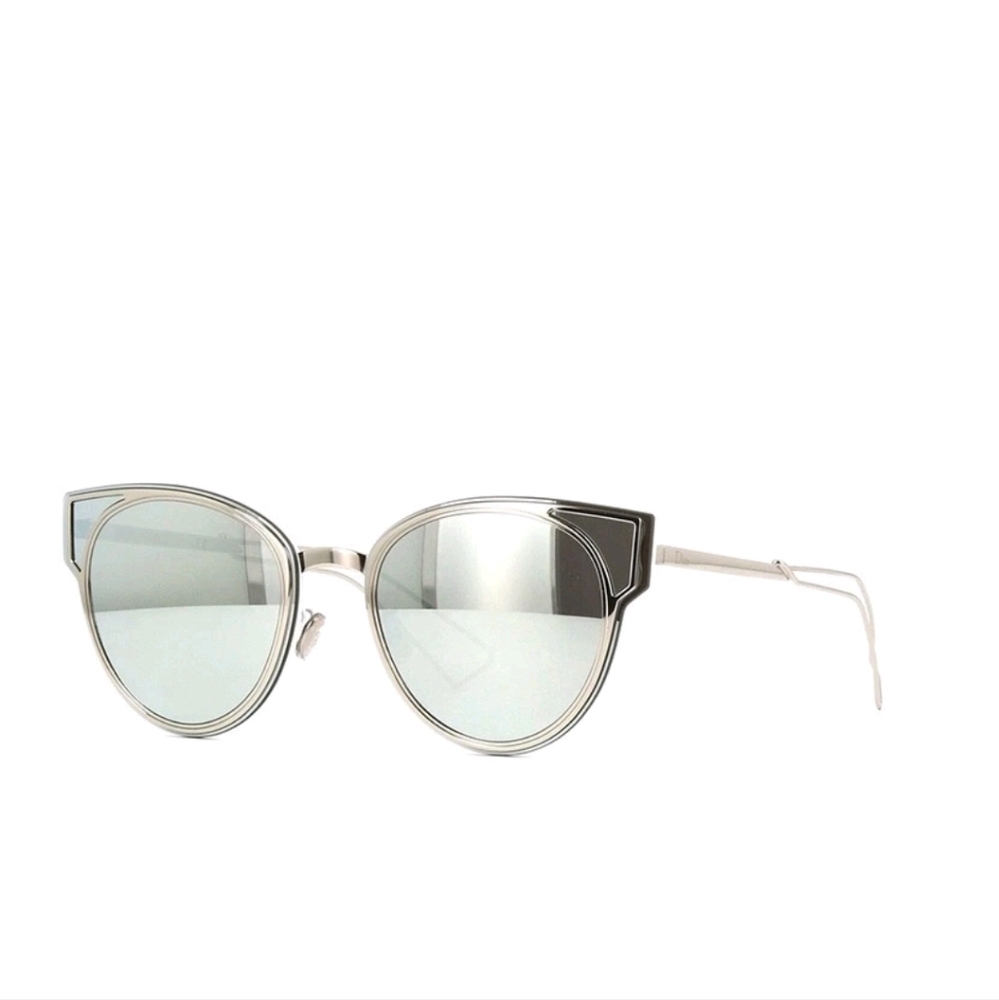 Dior Silver Cat-Eye Sunglasses Modern Design